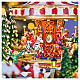 Villaggio Natalizio Deluxe Luna Park in movimento LED colorati 65x60x40 cm corrente s4