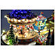 Aldea Navideña deluxe Parque de Atracciones movimiento LED coloridos 95x65x60 cm corriente s5