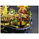 Aldea Navideña deluxe Parque de Atracciones movimiento LED coloridos 95x65x60 cm corriente s9