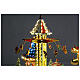 Aldea Navideña deluxe Parque de Atracciones movimiento LED coloridos 95x65x60 cm corriente s11
