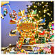 Aldea Navideña deluxe Parque de Atracciones movimiento LED coloridos 95x65x60 cm corriente s3