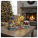 Deluxe Christmas Village Amusement Park with LED Colorful Movement Electric, 95x65x60 cm s2