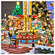 Deluxe Christmas Village Amusement Park with LED Colorful Movement Electric, 95x65x60 cm s5