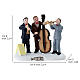Set of musicians and assorted trees for 8 cm Christmas village s3