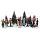 Set musicisti e alberi assortiti per villaggio natalizio 8 cm s1