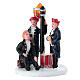 Set musicisti e alberi assortiti per villaggio natalizio 8 cm s3