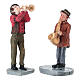 Set musicisti e alberi assortiti per villaggio natalizio 8 cm s5