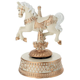 Cavallo da giostra carillon 16 cm