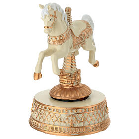 Carousel horse music box 16 cm