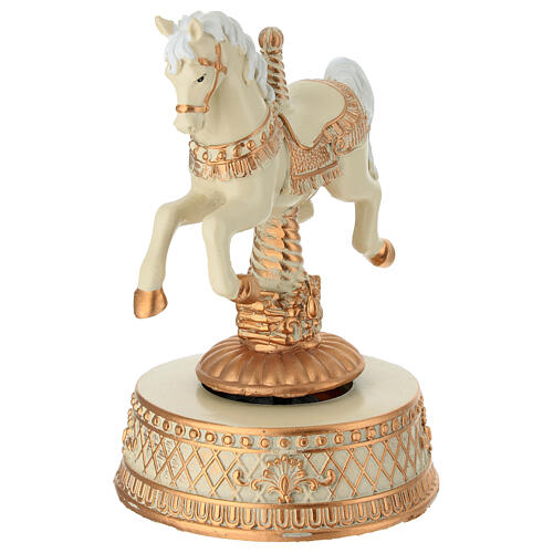 Carousel horse music box 16 cm 2