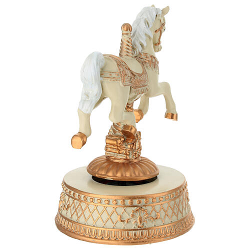 Carousel horse music box 16 cm 3