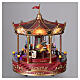 Weihnachtliches Karussell mit Musik, LED-Beleuchtung und Bewegung – ca. 25 × 25 cm s5