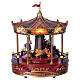 Carrousel de Noël animé avec musique et lumières 25x25 cm s4