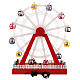 Roda-gigante de Natal animada com LEDs coloridos 55x25x65 cm s7