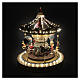 Animated carousel with LED lights and music box, 12x14x16 in s3