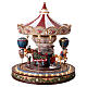 Animated carousel with LED lights and music box, 12x14x16 in s4