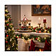 Carillon giostra animata led e musica 30x35x40 cm s5