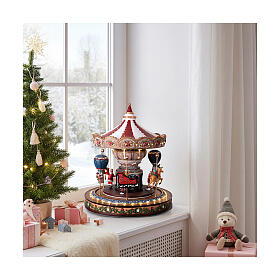 Animated LED and Music Carousel Music Box, 30x35x40 cm