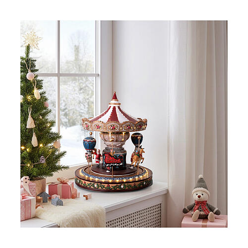 Animated LED and Music Carousel Music Box, 30x35x40 cm 2