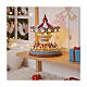 Spieluhr, Karussell mit Schaukelsitzen, animiert, LEDs und Musik – 27x27x33 cm s2