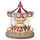 Carillon giostra con seggiolini animata led e musica 25x25x30 cm s1
