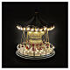 Carillon giostra con seggiolini animata led e musica 25x25x30 cm s2
