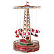 Weihnachtskarussell mit Fallschirmen, animiert, LEDs und Musik – 25x25x45 cm s4