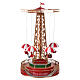 Christmas carousel with animated parachutes, lights, and music, 10x10x18 in s1