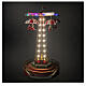 Christmas carousel with animated parachutes, lights, and music, 10x10x18 in s5