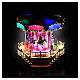 Animated Christmas carousel with horses, lights, and music, 10x10x12 in s3