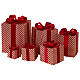 Set de regalos purpurina rojos y dorados 6 piezas s1