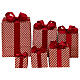 Set de regalos purpurina rojos y dorados 6 piezas s3