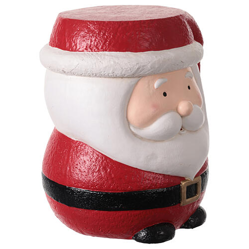 Banquinho Pai Natal 40x35x45 cm resina 3