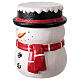 Sgabello pupazzo di neve 35x35x45 cm resina s2