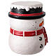 Sgabello pupazzo di neve 35x35x45 cm resina s3