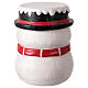 Sgabello pupazzo di neve 35x35x45 cm resina s4