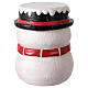 Sgabello pupazzo di neve 35x35x45 cm resina s5