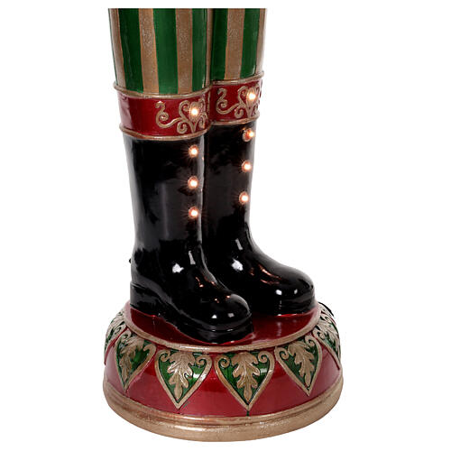 Animated nutcracker with drum, 72 in, fibreglass 11