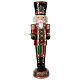Animated nutcracker with drum, 72 in, fibreglass s1