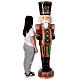Animated nutcracker with drum, 72 in, fibreglass s17
