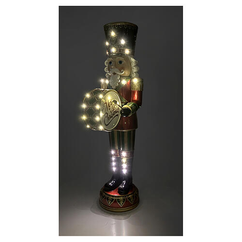 Schiaccianoci con tamburo animato 180 cm vetroresina 2
