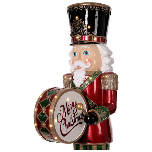 Nutcracker with animated drum 180 cm fiberglass 7