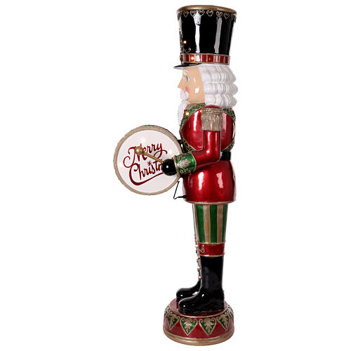 Nutcracker with animated drum 180 cm fiberglass 12