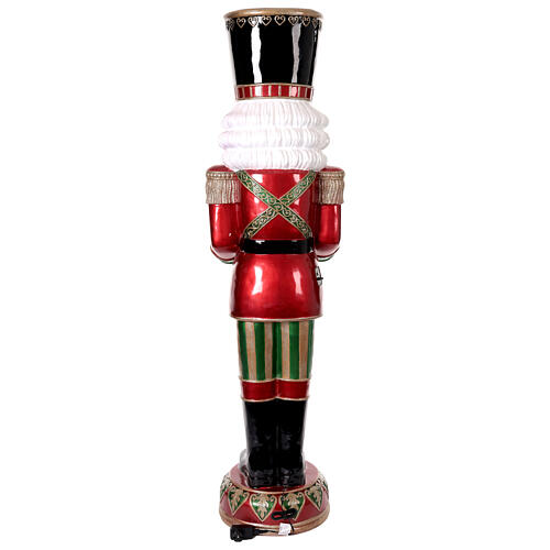Nutcracker with animated drum 180 cm fiberglass 16