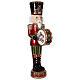 Nutcracker with animated drum 180 cm fiberglass s9