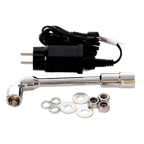 Nussknacker mit Stab und LED-Beleuchtung – 270 cm Höhe, Fiberglas 20