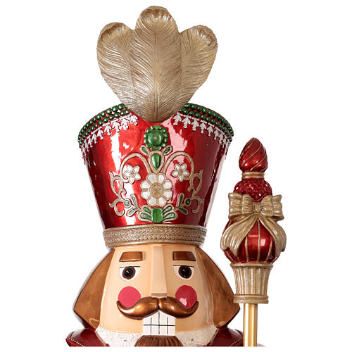 Nutcracker with LED lights pole, 95 in, fibreglass 6
