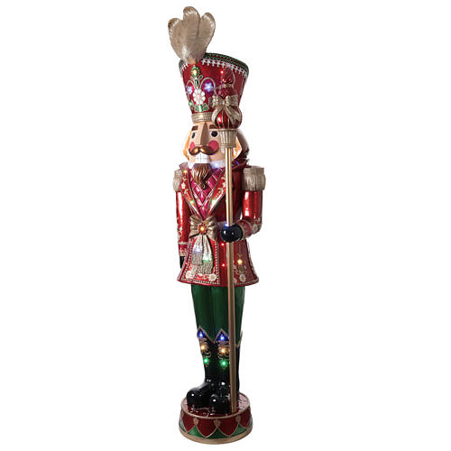 Nutcracker with LED lights pole, 95 in, fibreglass 7