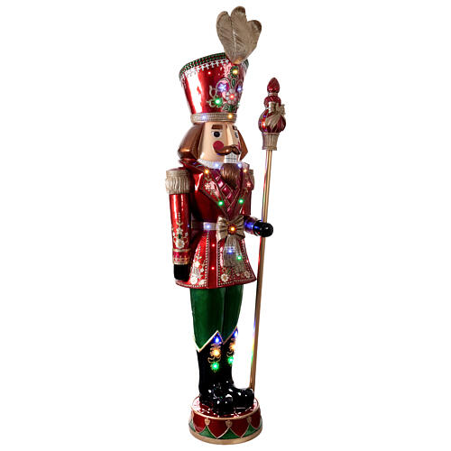 Nutcracker with LED lights pole, 95 in, fibreglass 11