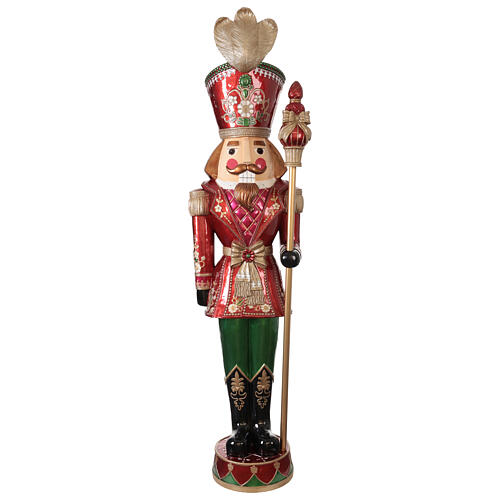 Nutcracker with LED lights pole, 95 in, fibreglass 16